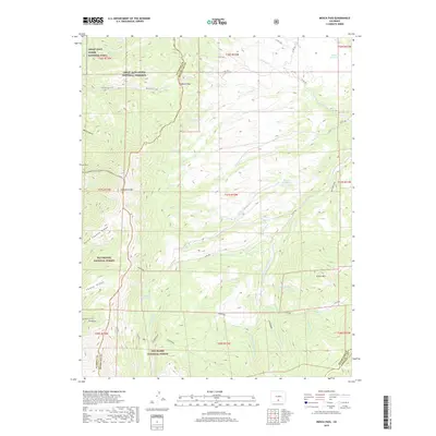 2019 Map of Mosca Pass, 2019 Print