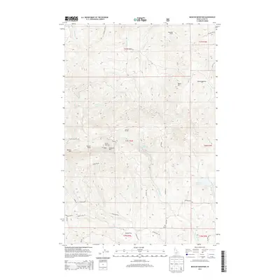 2014 Map of Moscow Mountain, 2014 Print