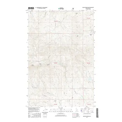 2017 Map of Moscow Mountain, 2017 Print