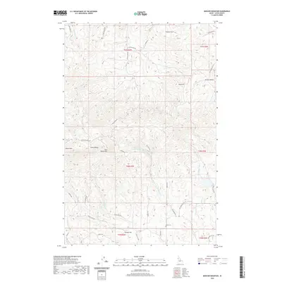 2020 Map of Moscow Mountain, 2020 Print