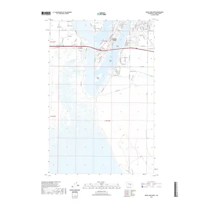 2020 Map of Moses Lake South, 2020 Print