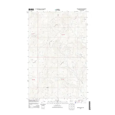 2014 Map of Moses Mountain, 2014 Print