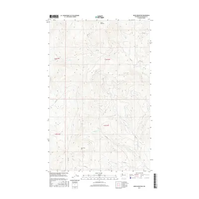 2017 Map of Moses Mountain, 2017 Print