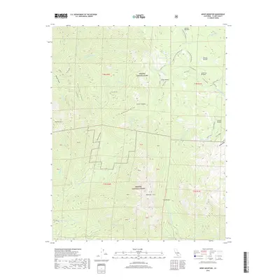 2018 Map of Moses Mountain, 2018 Print