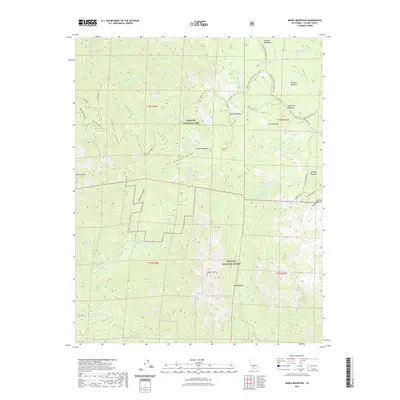 2021 Map of Moses Mountain, 2021 Print