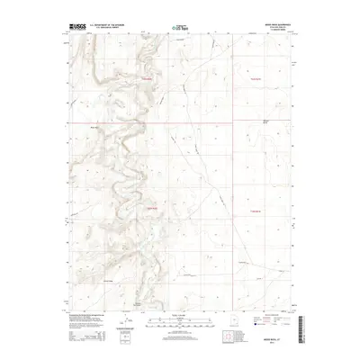 2014 Map of Moses Rock, 2014 Print
