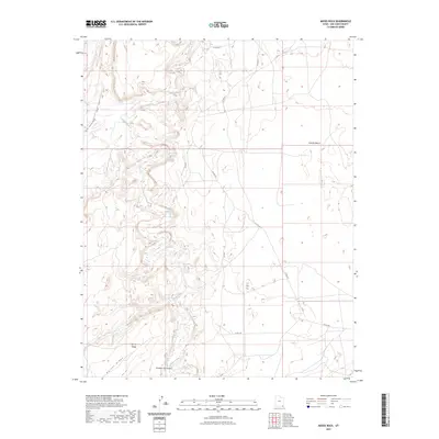 2023 Map of Moses Rock, 2023 Print