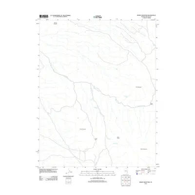 2012 Map of Mosey Mountain, 2012 Print