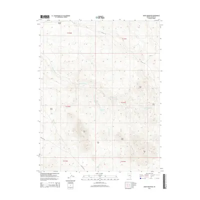 2014 Map of Mosey Mountain, 2014 Print