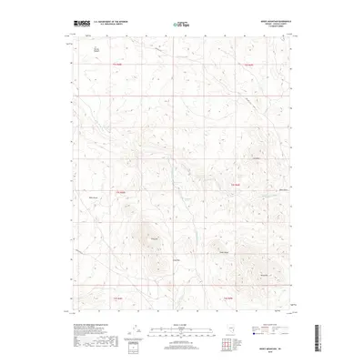 2018 Map of Mosey Mountain, 2018 Print