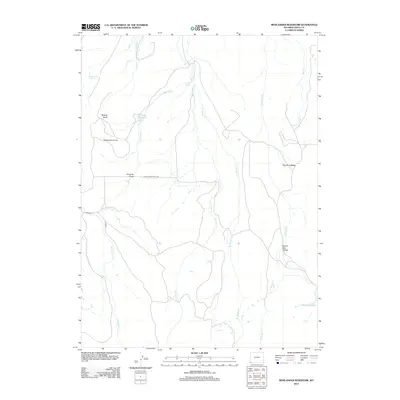 2012 Map of Moslander Reservoir, 2012 Print