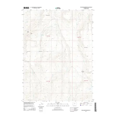 2015 Map of Moslander Reservoir, 2015 Print