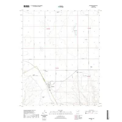 2020 Map of Mosquero, 2020 Print