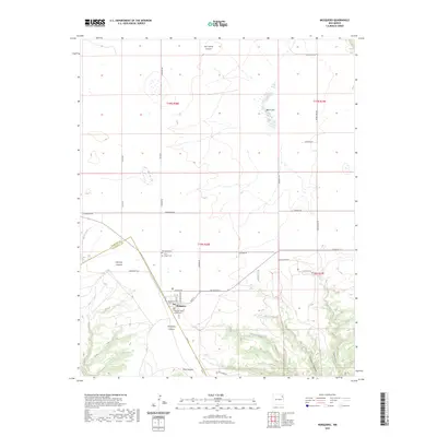 2023 Map of Mosquero, 2023 Print
