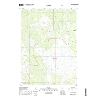 2017 Map of Mosquito Lake, 2017 Print