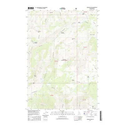 2017 Map of Mosquito Peak, 2017 Print