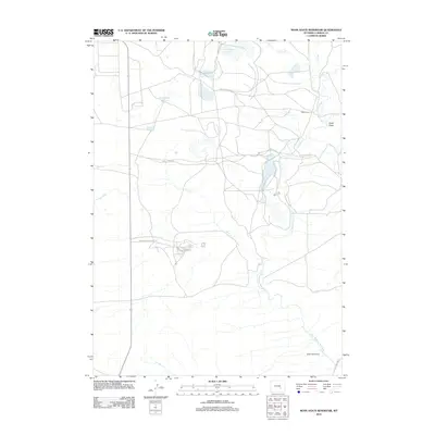 2012 Map of Moss Agate Reservoir, 2012 Print