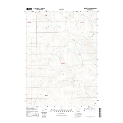 2015 Map of Moss Agate Reservoir, 2015 Print