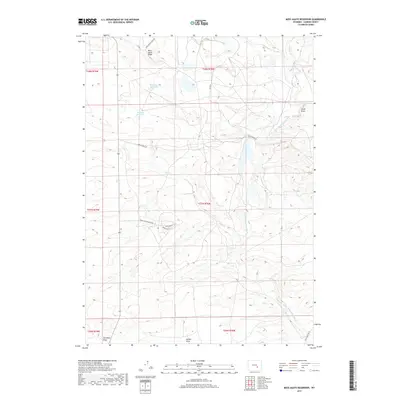 2017 Map of Moss Agate Reservoir, 2017 Print