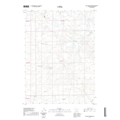 2021 Map of Moss Agate Reservoir, 2021 Print