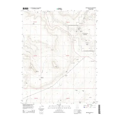2014 Map of Moss Back Butte, 2014 Print