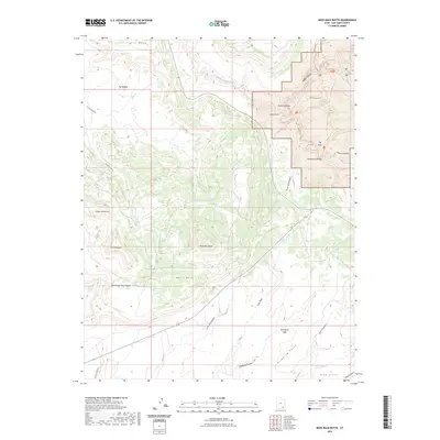 2023 Map of Moss Back Butte, 2023 Print