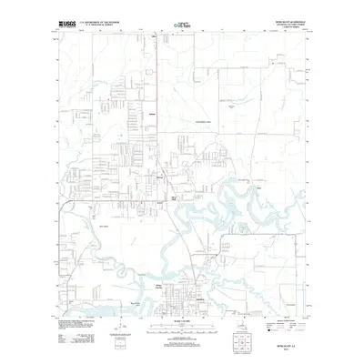 2012 Map of Moss Bluff, 2012 Print