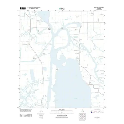 2012 Map of Moss Lake, 2012 Print