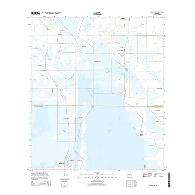 2015 Map of Moss Lake, 2015 Print