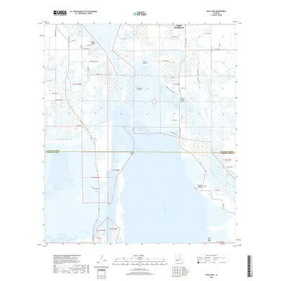2018 Map of Moss Lake, 2018 Print
