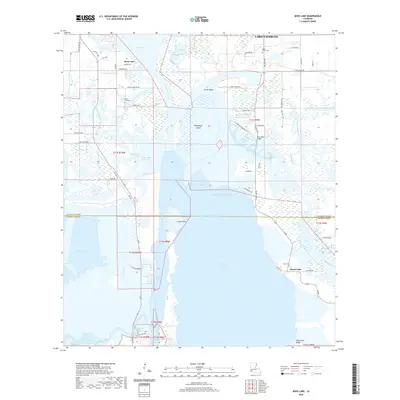 2020 Map of Moss Lake, 2020 Print