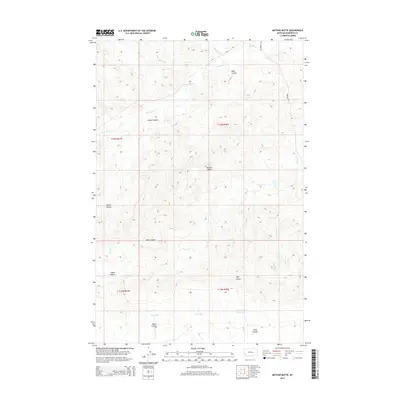 2014 Map of Mother Butte, 2014 Print