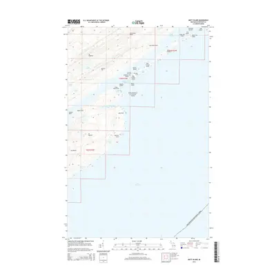 2014 Map of Mott Island, 2014 Print