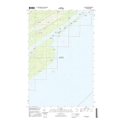 2017 Map of Mott Island, 2017 Print
