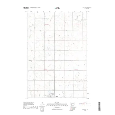 2018 Map of Mott North, 2018 Print