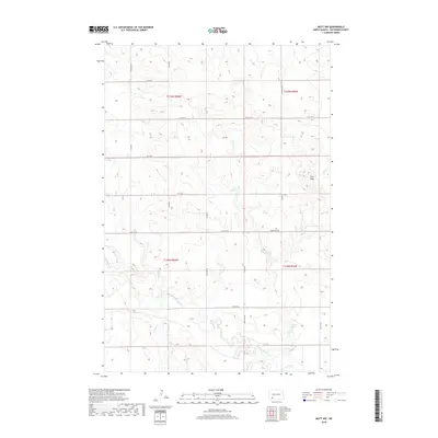 2018 Map of Mott NW, 2018 Print