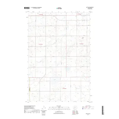 2017 Map of Mott SW, 2017 Print