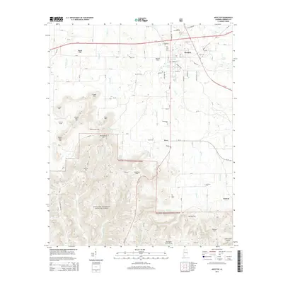 2014 Map of Moulton, 2014 Print