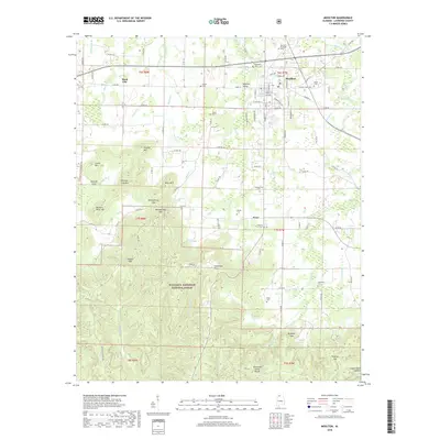 2018 Map of Moulton, 2018 Print