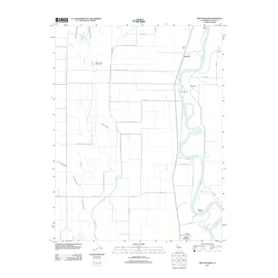 2012 Map of Moulton Weir, 2012 Print