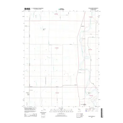 2015 Map of Moulton Weir, 2015 Print