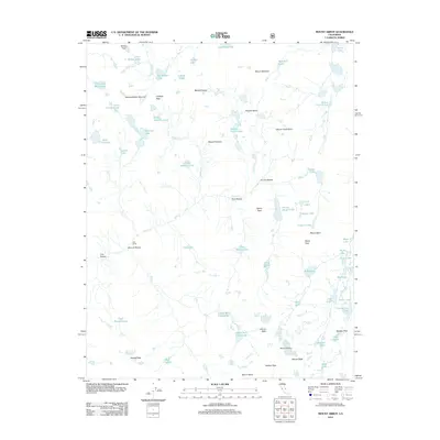 2012 Map of Mount Abbot, 2012 Print