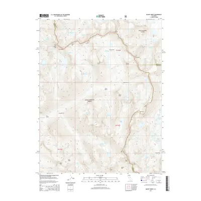 2015 Map of Mount Abbot, 2015 Print