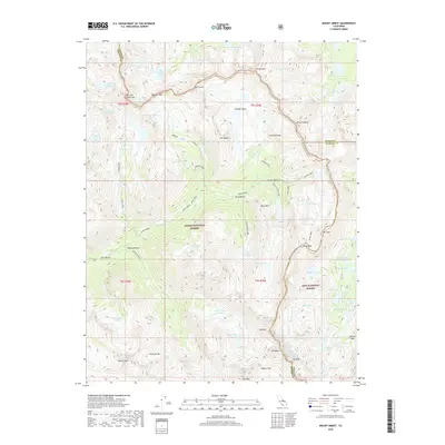 2018 Map of Mount Abbot, 2018 Print