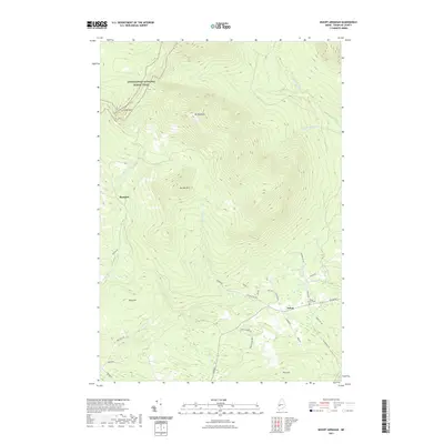 2021 Map of Mount Abraham, 2021 Print