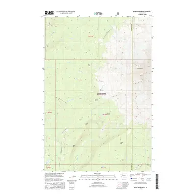 2017 Map of Mount Adams West, 2017 Print