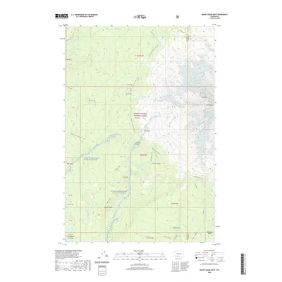2020 Map of Mount Adams West, 2020 Print