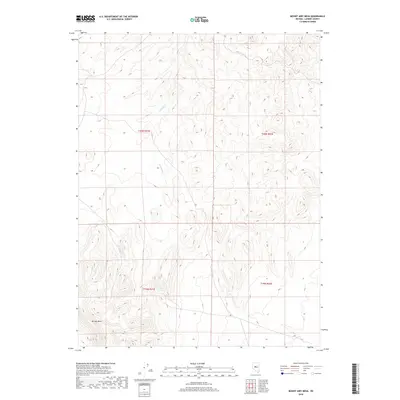 2018 Map of Mount Airy Mesa, 2018 Print