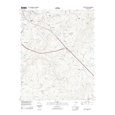 2014 Map of Mount Airy South, 2014 Print