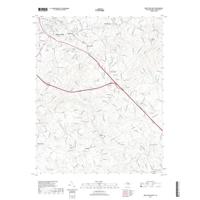 2019 Map of Mount Airy South, 2019 Print